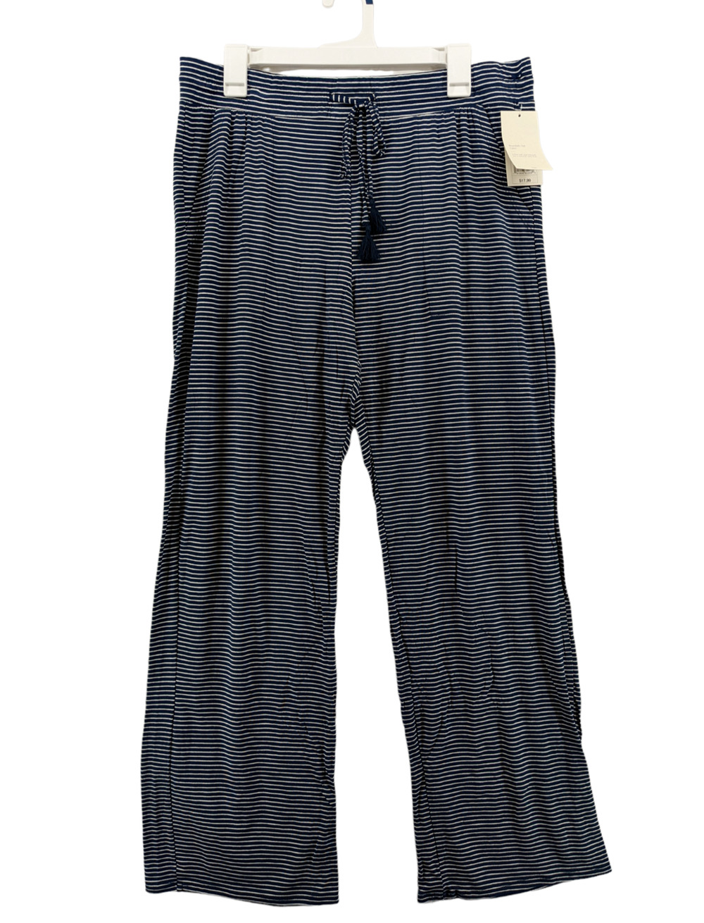 Stars Above Pajama Pants Large Navy Striped Beautifully Soft Modal Sleepwear PJs